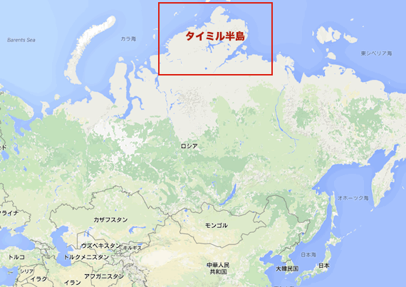Taimyr-peninsula-map